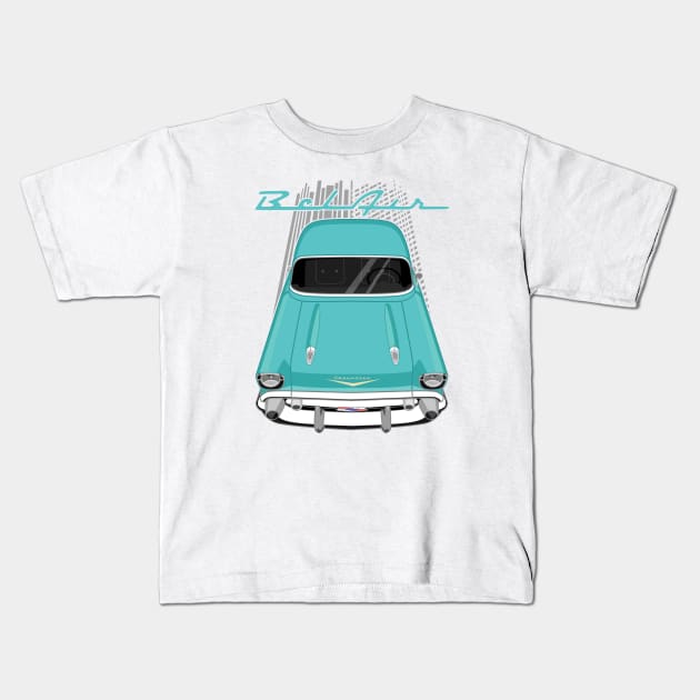 Chevrolet Bel Air 1957 - pinecrest green Kids T-Shirt by V8social